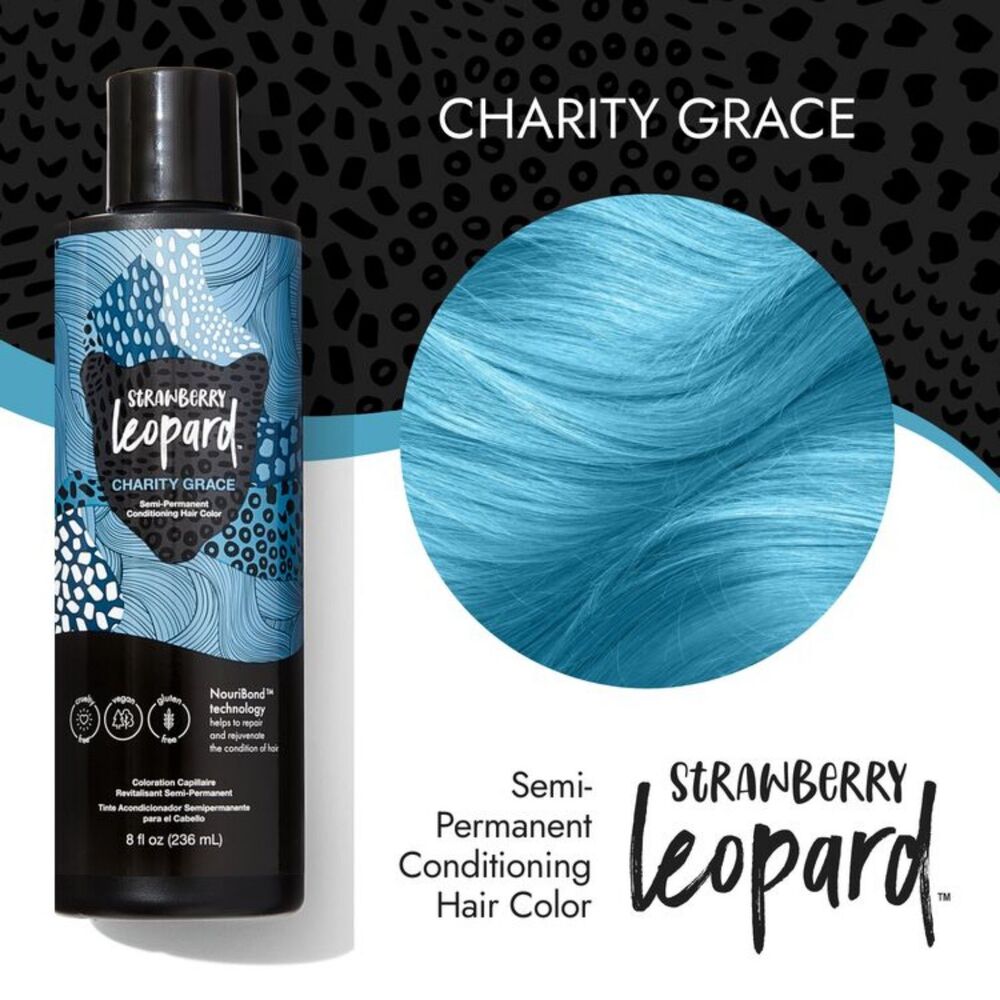 Charity grace strawberry leopard semi permanent condition hair dye NIB